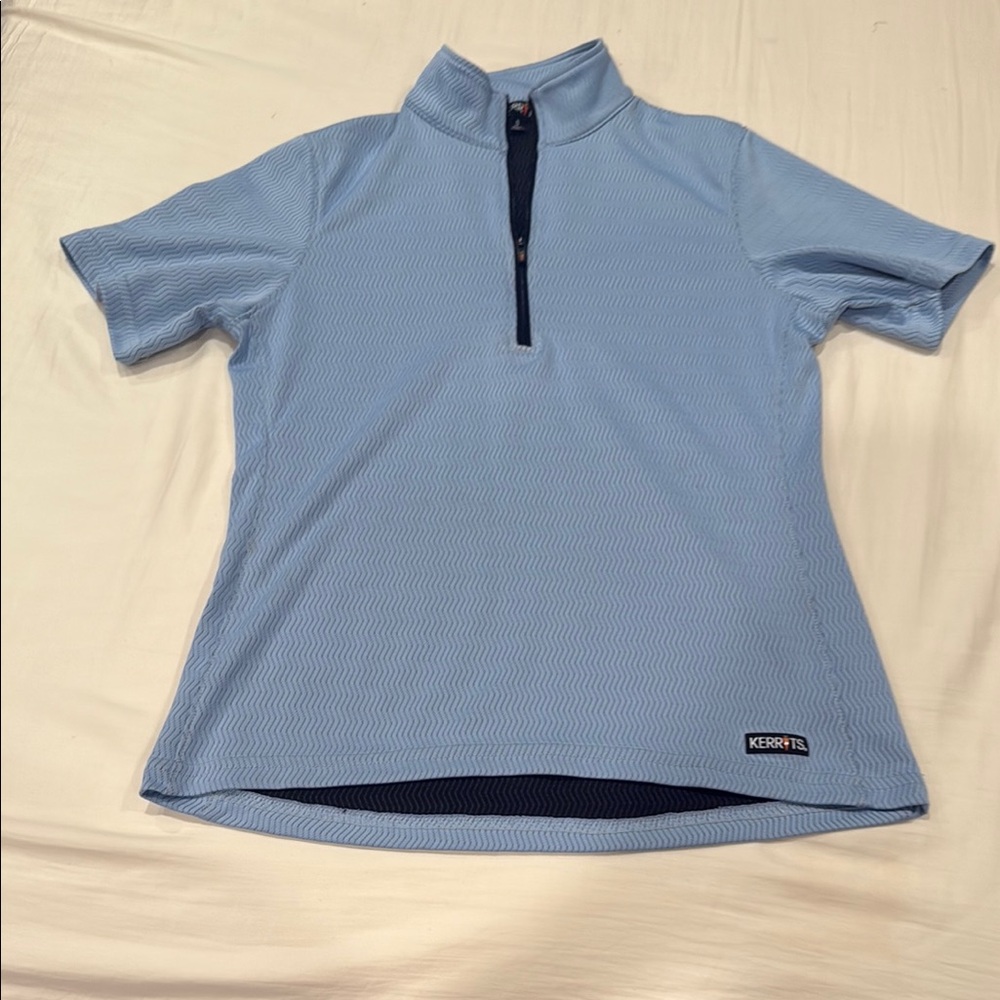 Kerrits Sky Blue Quarter-Zip Top